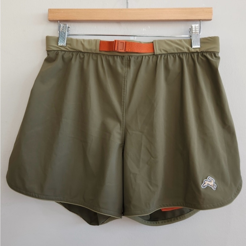 Tracksmith Green Athletic Shorts Relaxed Fit